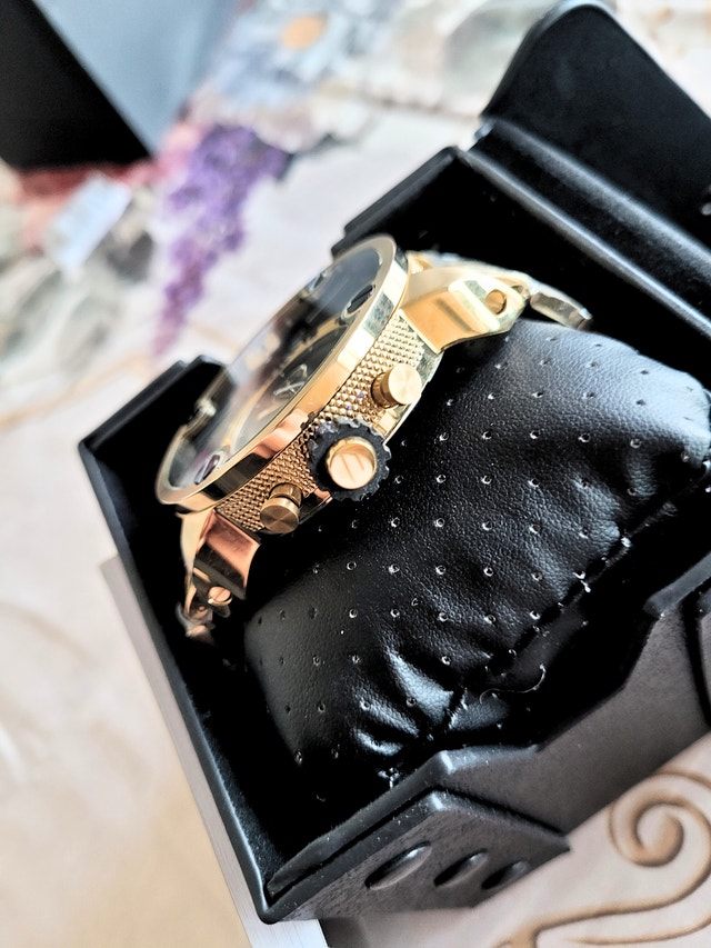 Diesel Men's DZ7412 Little Daddy Gold Oversized Watch - photo 4