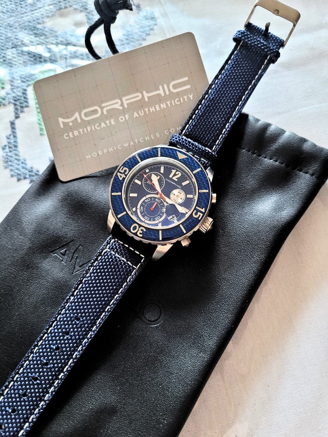 Morphic M51 Series Chronograph Blue Men's Watch