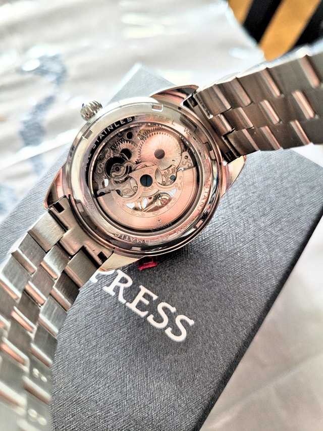 Empress Godiva Women's Jeweled Automatic Silver Watch - photo 3