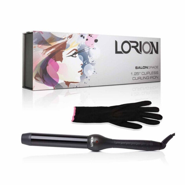 Lorion Salon Grade 1.25" Digital Clipless Curling Iron