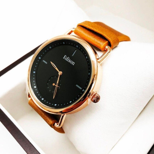 Edison Women's Classic Sub Dial Leather Watch - photo 2