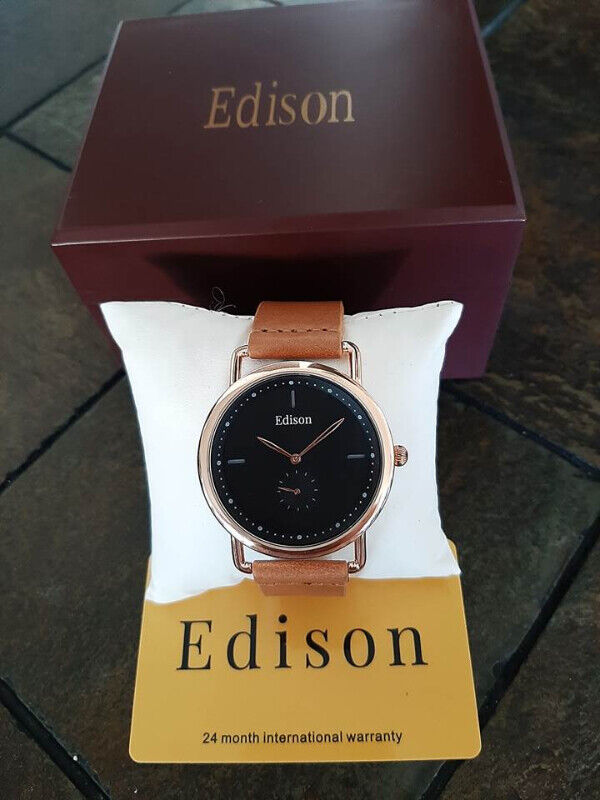 Edison Women's Classic Sub Dial Leather Watch - photo 3