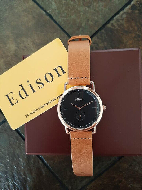 Edison Women's Classic Sub Dial Leather Watch - photo 4