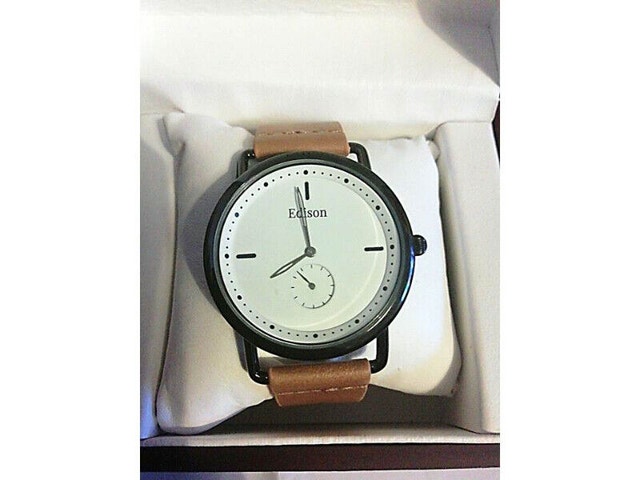 Edison Women's Classic Sub Dial Leather Watch - photo 5