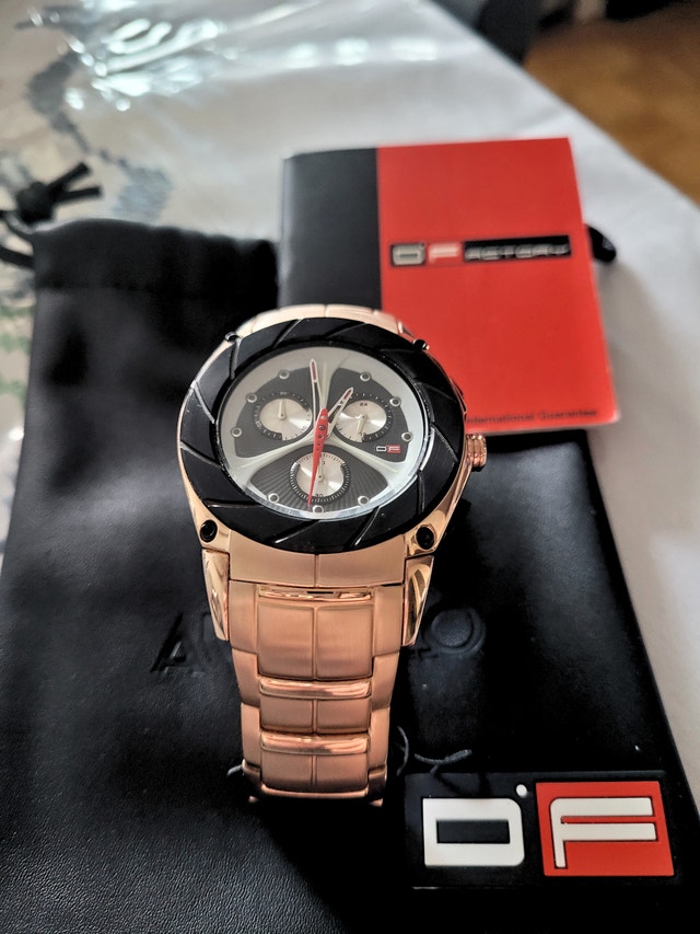D.Factory Black-Label Rose Gold Chronograph Men's Watch - photo 2