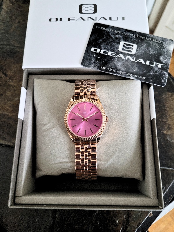 Oceanaut Women's Rose Gold Pink Dial Watch OC7413