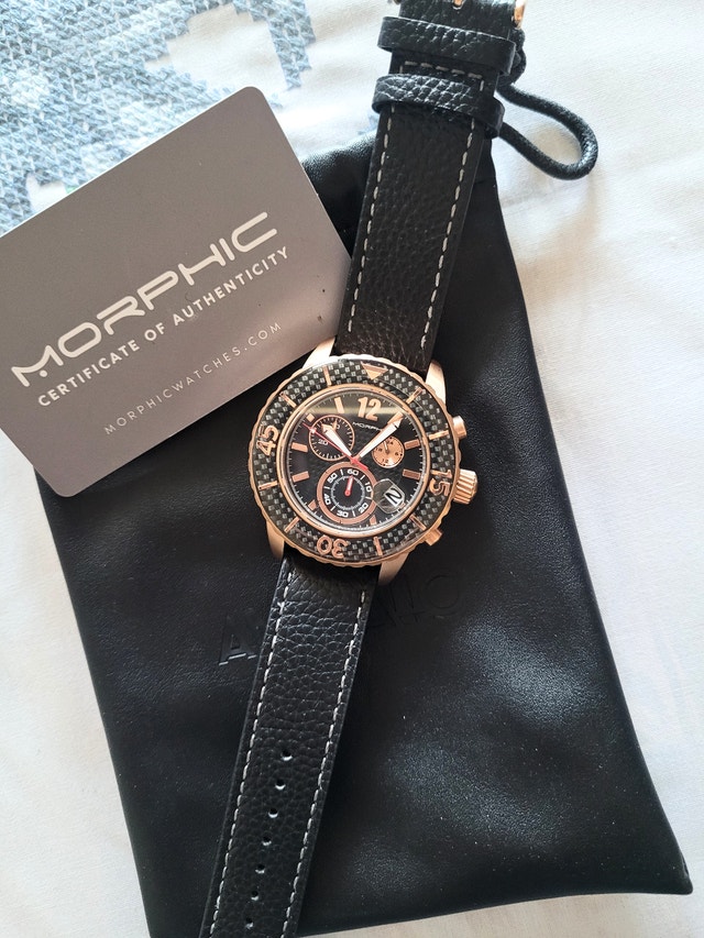 Morphic M51 Series Chronograph Leather Men's Watch - photo 2