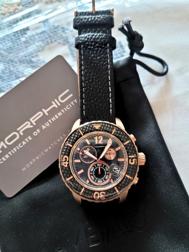 Morphic M51 Series Chronograph Leather Men's Watch - photo 4