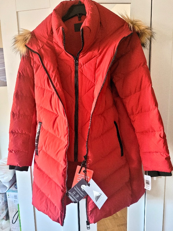 Atelier Noir Women's Down Parka Red Plus Sz XL Coat