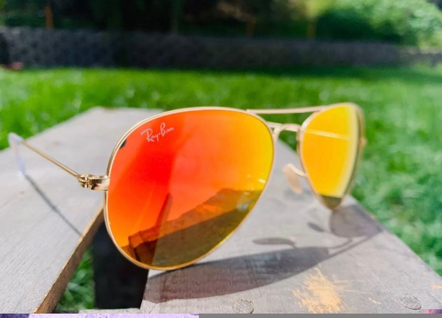Ray-Ban Unisex RB3025 58" Orange Gold Sunglasses - photo 2