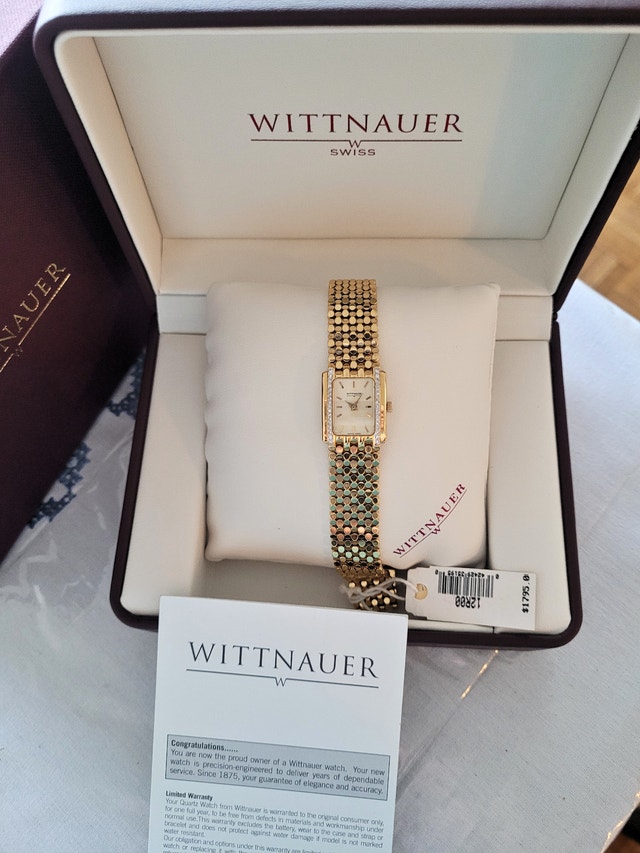 Wittnauer Women's 12R00 Diamond Gold Swiss Watch - photo 2