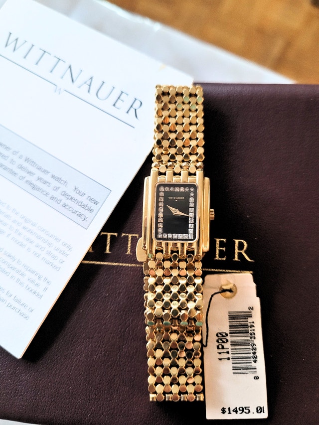 Wittnauer Women's 11P00 Diamond Gold Swiss Watch - photo 2