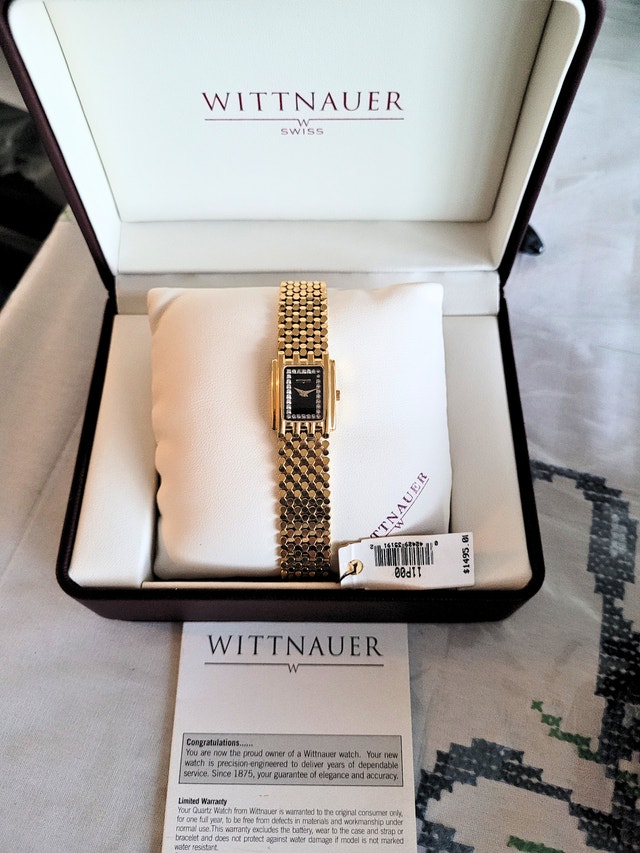 Wittnauer Women's 11P00 Diamond Gold Swiss Watch - photo 5