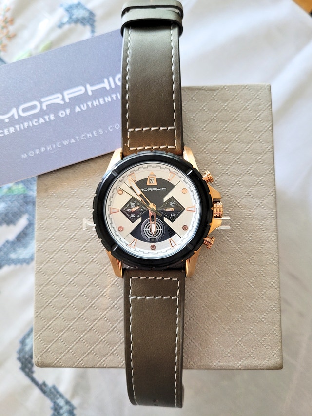 Morphic M57 Series MPH5706 Chronograph Leather Men's Watch - photo 2