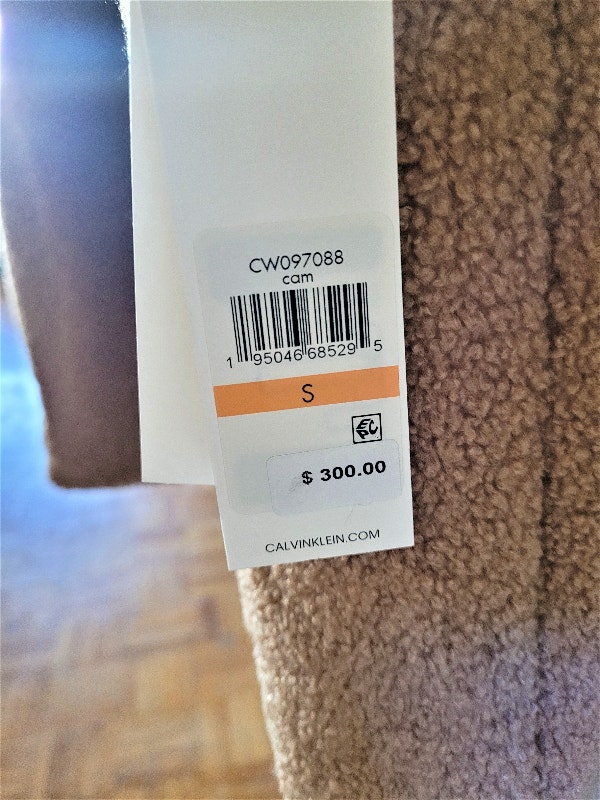 Calvin Klein Women's Oversized Plaid Coat Sz Small - photo 3