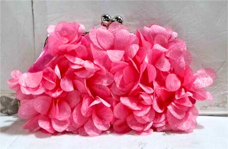 Women's Floral Clutch Purse Pink Bag 9.6" x 0.8" x 6.3" - photo 2