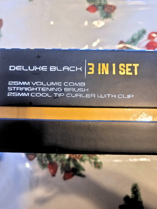 Royale USA Deluxe 3-in-1 Heated Styling Brush, Comb, Curler Set - photo 5