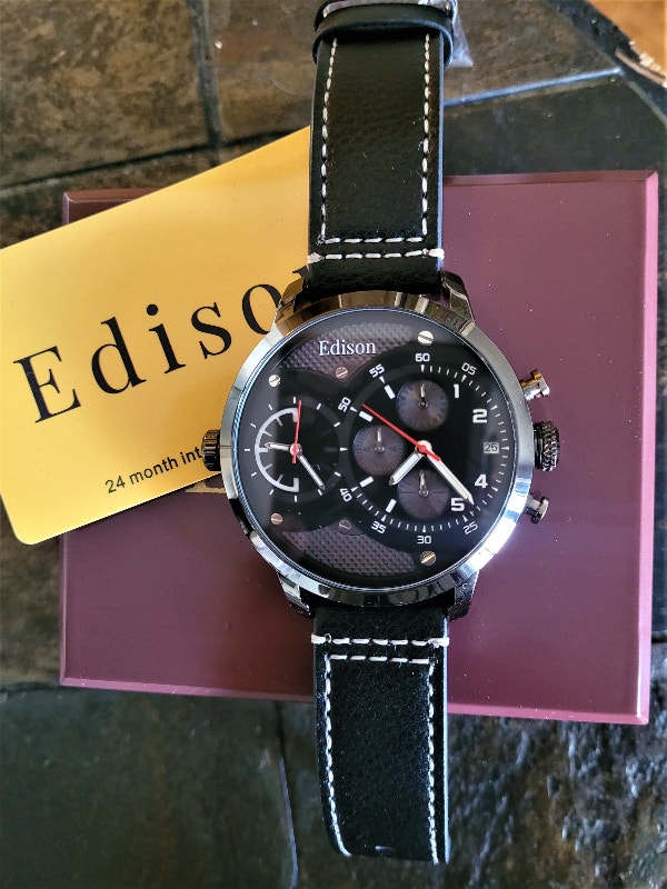 Edison Men's Oversized Dual Time Zone Watch - photo 5