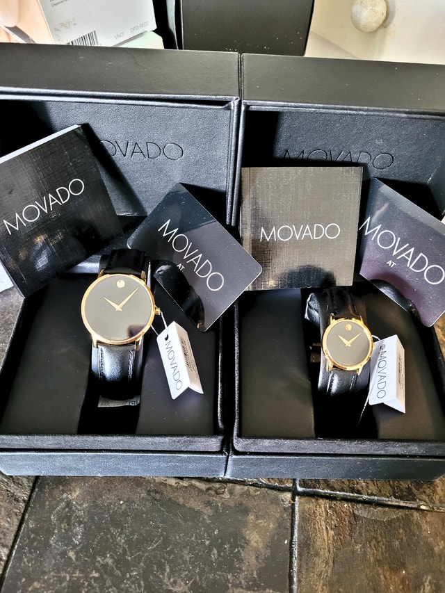 Movado Museum Classic His & Hers Leather Set Swiss Watches - photo 2