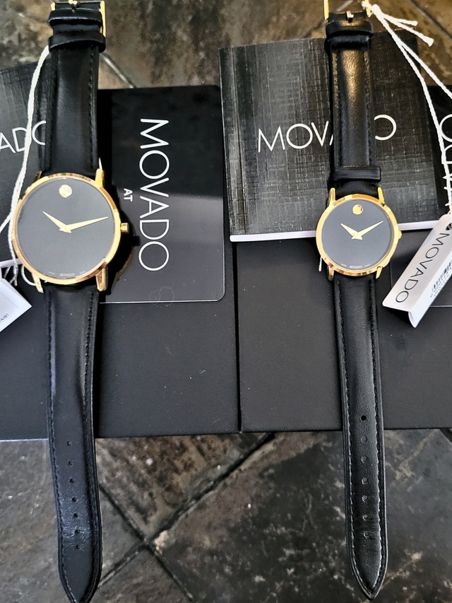 Movado Museum Classic His & Hers Leather Set Swiss Watches - photo 4
