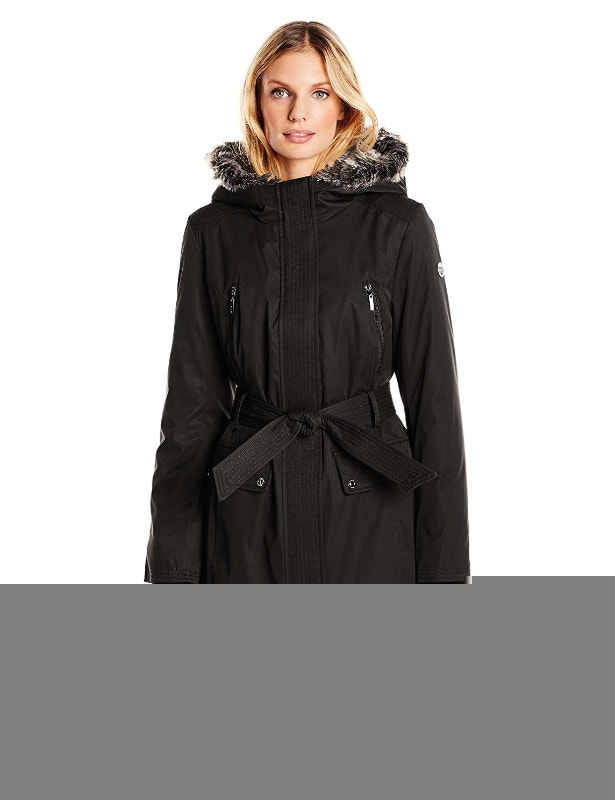Kensie Women's Parka Jacket Black Sz Med - photo 2