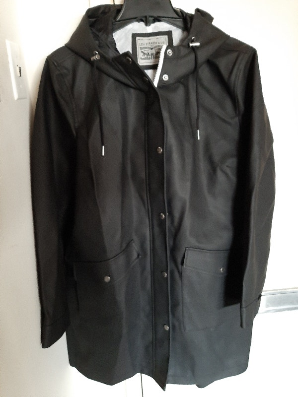 Levi's Women's Hooded Faux-Leather Parka Coat sz XXL - photo 4