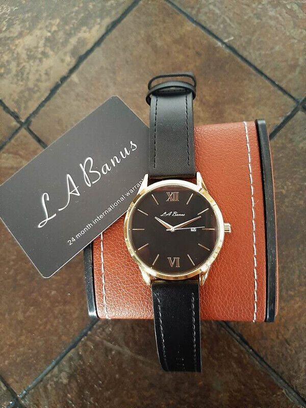 La Banus Men's Roman Numeral Leather Watch