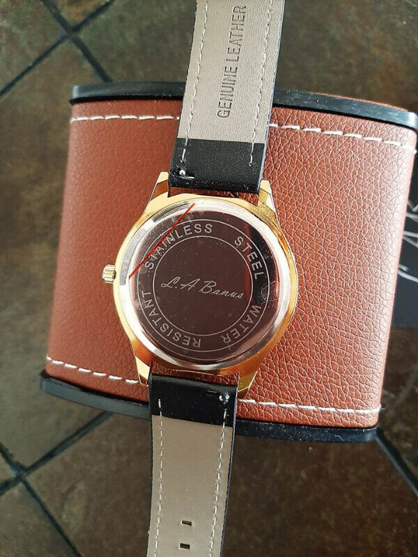 La Banus Men's Roman Numeral Leather Watch - photo 2