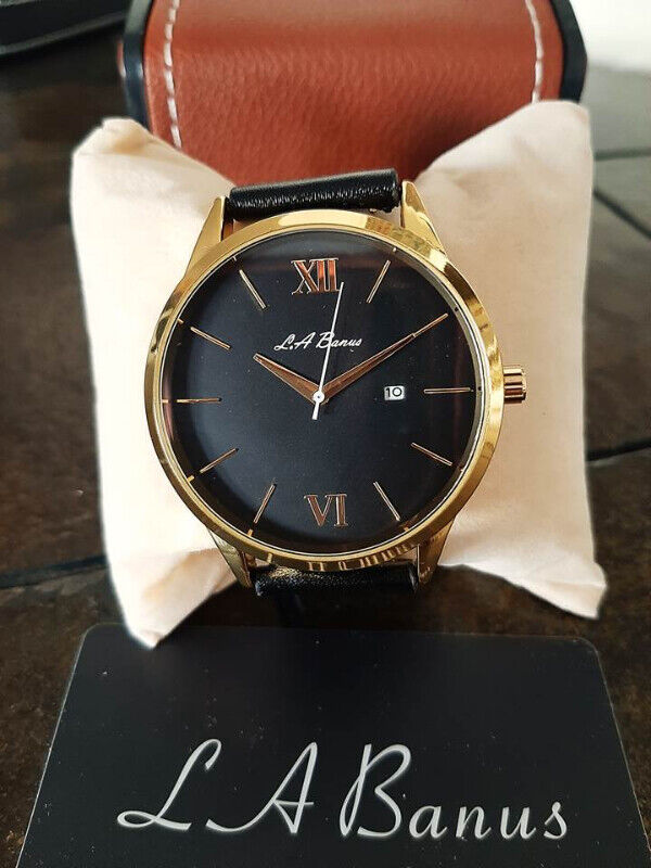 La Banus Men's Roman Numeral Leather Watch - photo 3