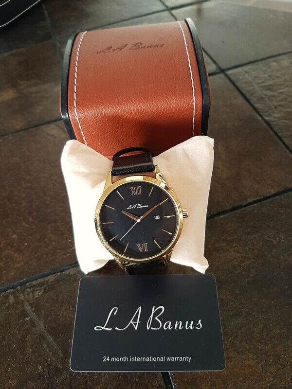 La Banus Men's Roman Numeral Leather Watch - photo 4