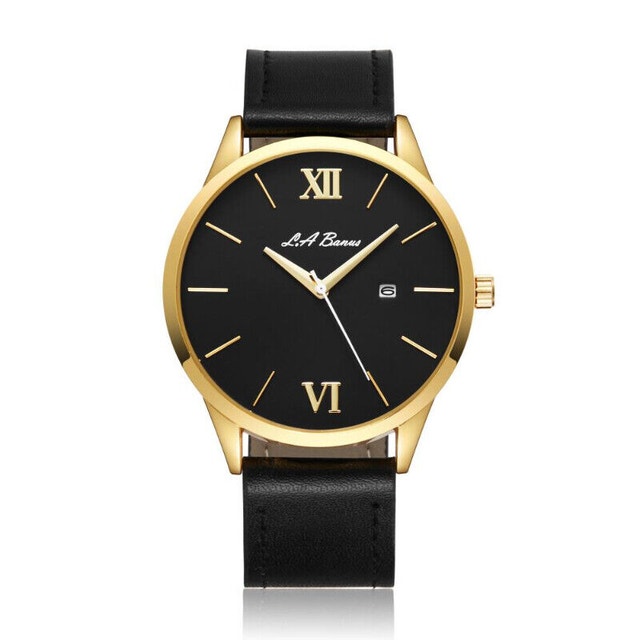 La Banus Men's Roman Numeral Leather Watch - photo 5