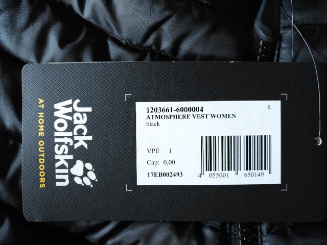 Jack Wolfskin Women's Atmosphere Down Vest Black Large - photo 4