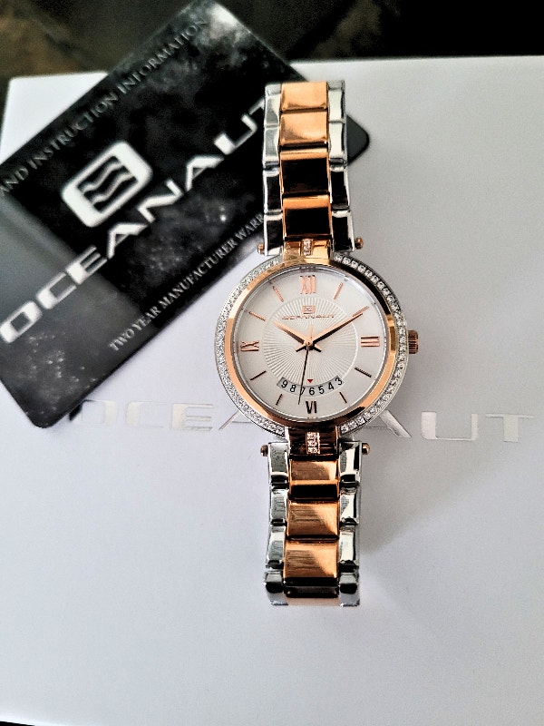 Oceanaut Women's 2-Tone Rose Gold Swarovski Watch