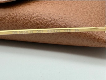 Ray-Ban RB3556N Octagonal Gold Flat Lens Sunglasses - photo 3