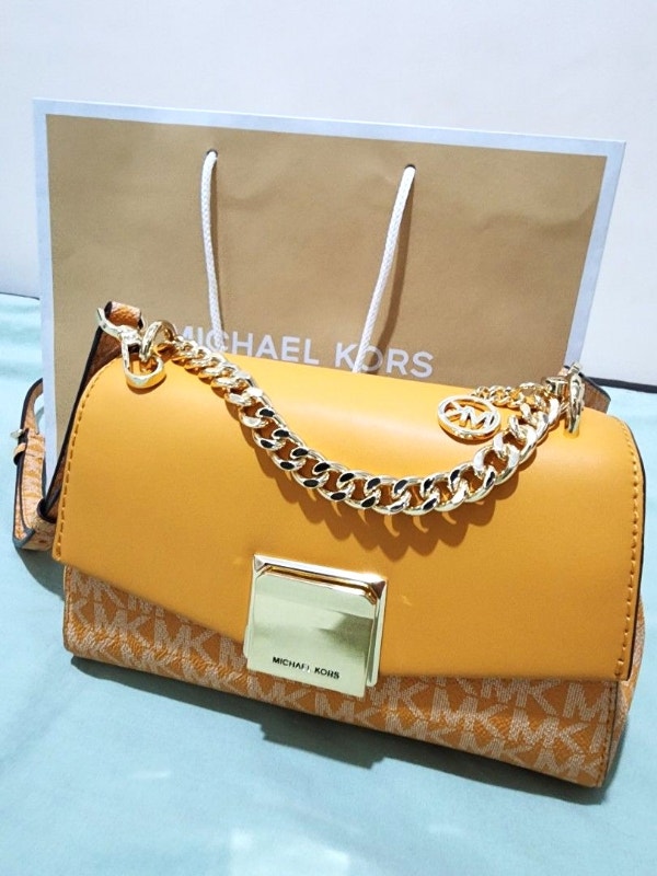 Michael Kors Women's Lita Small Leather Crossbody Bag