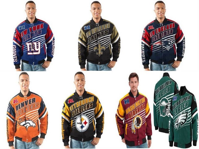 G-III Sports Men's NFL Linebacker Twill Jackets