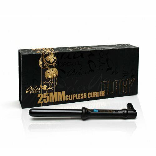 Aria Beauty 25mm Clipless Tourmaline Curling Iron