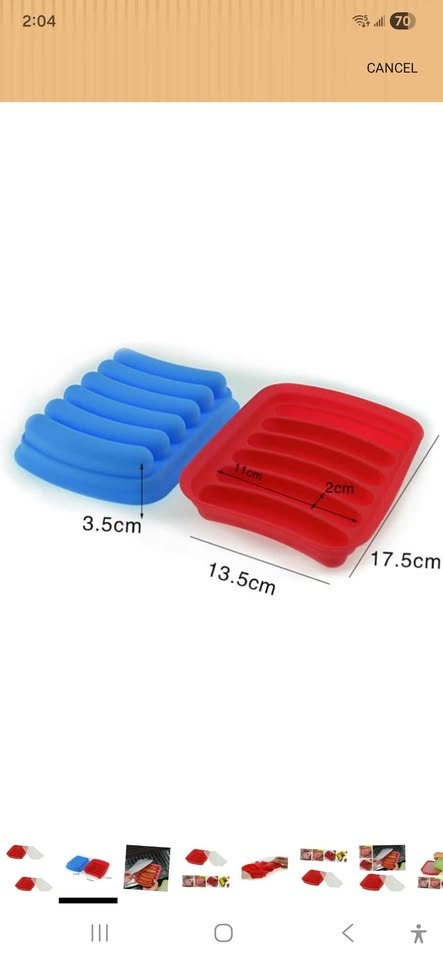 12 Rolls Silicone Sausage Mold Reusable Baking Hot Dog Mold - photo 5