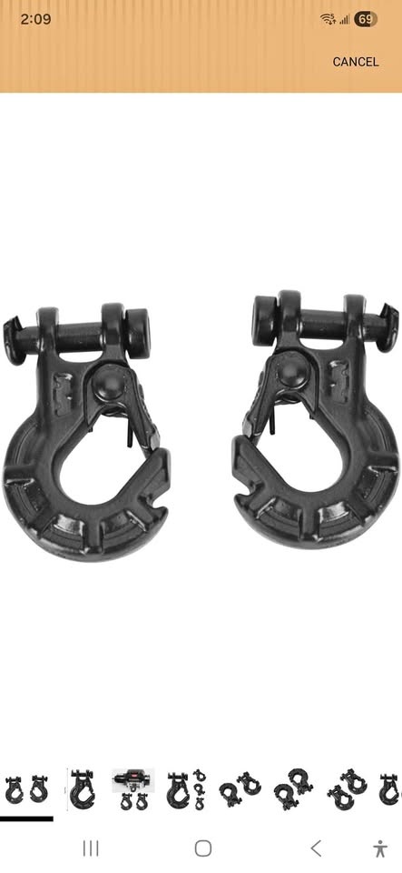 RC Metal Hook, Metal 2PCS Model Vehicle Accessory Winch Hook 1/1