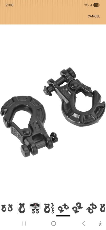 RC Metal Hook, Metal 2PCS Model Vehicle Accessory Winch Hook 1/1 - photo 2