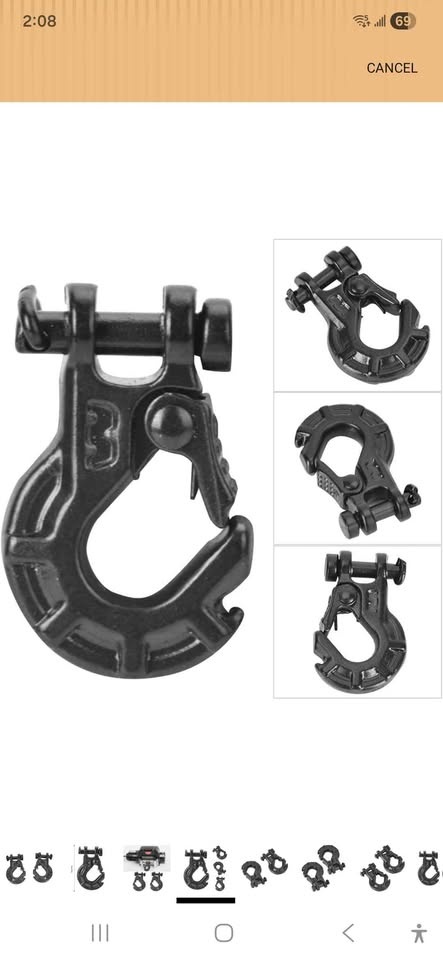 RC Metal Hook, Metal 2PCS Model Vehicle Accessory Winch Hook 1/1 - photo 3