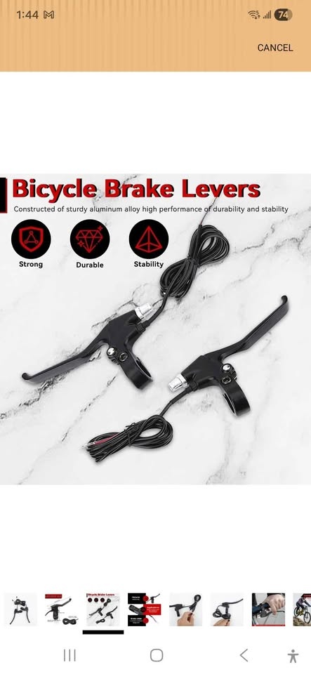 E-Bike Electric Brake Lever Set - 1 Pair (Left & Right) - photo 3