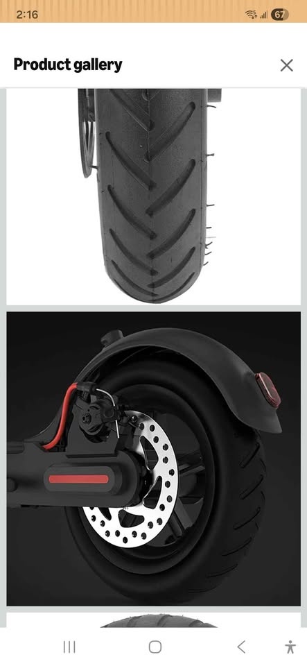 Rear Tire and Rim for Hover 1 Journey M365 Scooter - photo 4