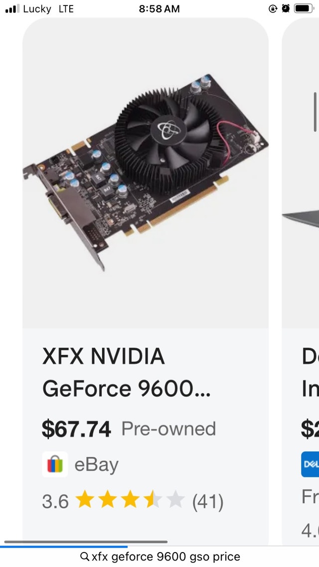 XFX Nvidia GeForce 9600 GSO Graphics Card