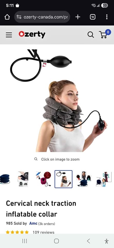 Cervical Neck Traction Inflatable Collar