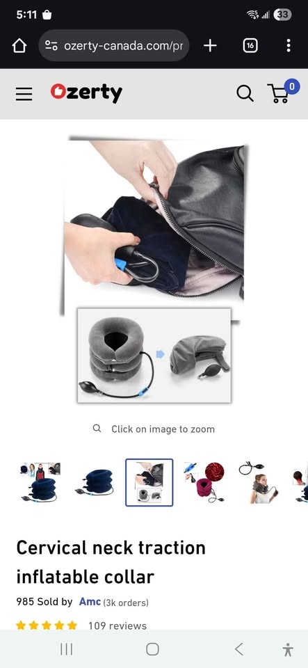 Cervical Neck Traction Inflatable Collar - photo 2