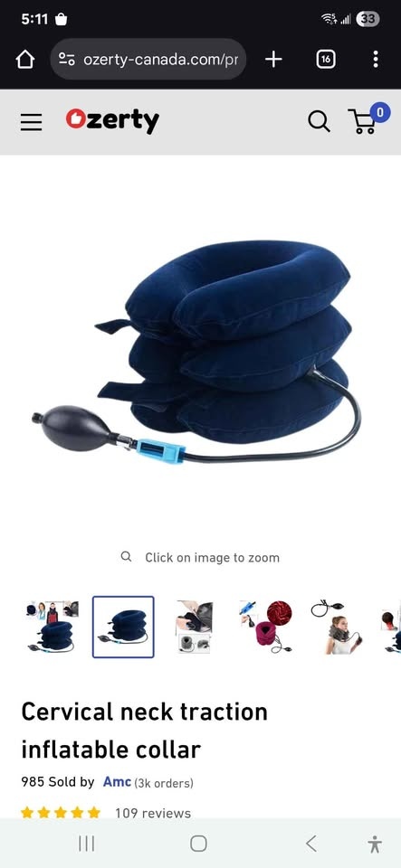Cervical Neck Traction Inflatable Collar - photo 3