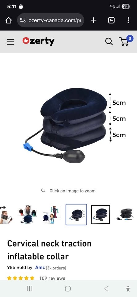 Cervical Neck Traction Inflatable Collar - photo 4