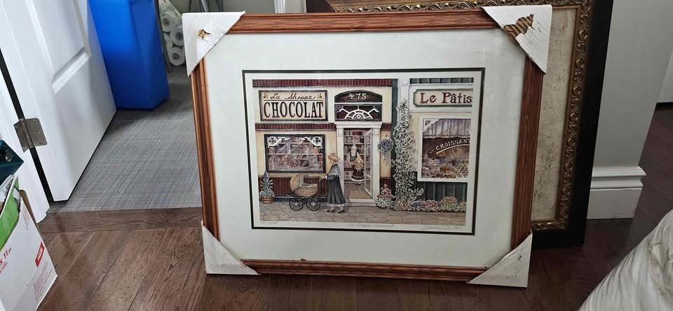 26.5x22 in Vintage Chocolate Store Frame