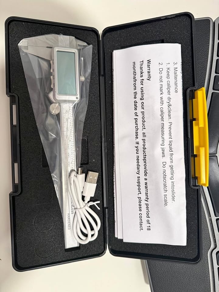 Digital Caliper 6" Rechargeable Stainless Steel - $25 FIRM